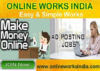 Join Today Online Ads Posting Jobs in India 6000 Monthly